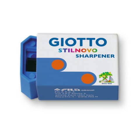 Temperamatite Giotto Stilnovo Sharpener 1 foro - colori assortiti fluo - conf. 60 pezzi - 240000